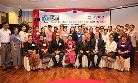 Technical Exchange on Gender & Health, Workshop on Gender Integration in Health Policy, Vientiane, Laos. 